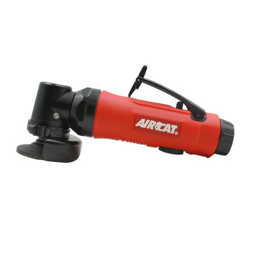 Aircat Pneumatic Tools 6220 Angle Grinder | 0.5 HP | 15000 RPM | 3/8" - 24 Collet Size | Rear Exhaust