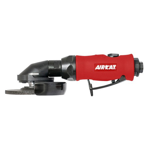 Aircat Pneumatic Tools 6340-A Angle Grinder With Spindle Lock | 1 HP | 11000 RPM | 5/8" - 11 Collet Size | Rear Exhaust