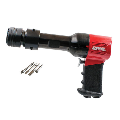 Aircat Pneumatic Tools 5300-B Super Duty Air Hammer Kit | 0.498" Shank | 1700 BPM | 2-11/16" Piston Stroke | Quick Change