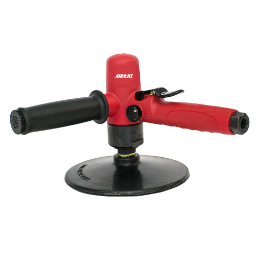 Aircat Pneumatic Tools 6370 Composite Low Weight Vertical Polisher | 7 Pad Size | 3500 RPM | | Side-Handle Exhaust