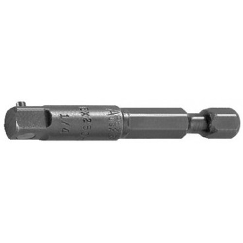 Apex EX-250-B 1/4" Hex Power Drive Extension | 1/4" Male Square | Ball Lock | 1-3/8" Long