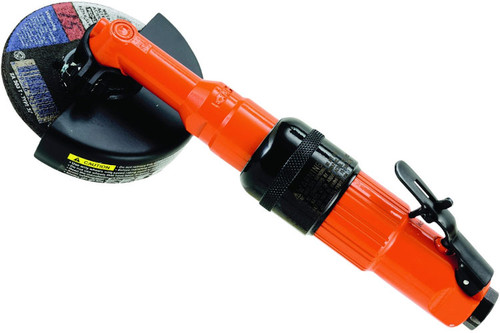 Cleco 216GLSB-135A-W3T4 Extended Head Angle Grinder | 216 Series | 0.6 HP | 13,500 RPM | Aluminum Housing | Side Exhaust