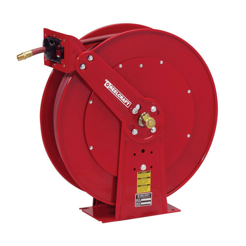 Reelcraft 81100 OLP Heavy Duty Dual Pedestal Hose Reel | 3/8 in. Hose Diameter | 100 Ft. Hose Length | 300 Max PSI