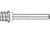 Pferd 42852 Mini-Polifan Quick Change Drive Arbor | 1/4" Shank | 1-1/2" Length | For 3" Flap Disc