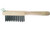 PFERD 85071 Straight Handle Scratch Brush with Scraper | Carbon Steel Wire | Box of 12