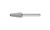 PFERD 25163 Carbide Bur | 1/2" Diameter | SCTI SL-4 | 14 Degree Taper Shape L with Radius End | Diamond Cut