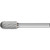 PFERD 24422 Carbide Bur | SCTI SC-3 | Cylindrical Shape C with Radius End | 1/4" Shank | Double Cut