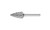 PFERD 24838 Carbide Bur | 5/8" Diameter | SCTI SG-6 | Tree Shape G with Pointed End | STEEL Cut