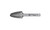 PFERD 24762 Carbide Bur | 3/4" Diameter | SCTI SF-14 | Tree Shape F with Radius End | Double Cut