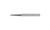 PFERD 23452 Carbide Bur | 1/8" Diameter | SCTI SL-42 | 14 Degree Taper Shape L with Radius End | Double Cut