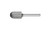PFERD 24472 Carbide Bur | 5/8" Diameter | SCTI SC-6 | Cylindrical Shape C with Radius End | Double Cut