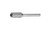 PFERD 28017 Carbide Bur | 1/2" Diameter | SCTI SC-5L6 | Cylindrical Shape C with Radius End | OMNI Cut