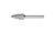 PFERD 28000 Carbide Bur | 1/2" Diameter | SCTI SF-5 | Tree Shape F with Radius End | OMNI Cut