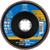 PFERD 60761 Polifan Flap Disc | 7/8" X-Lock | 4-1/2" Diameter | 13,300 RPM | 40 Grit Size | Sold by Box of 10