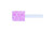 Pferd 31240 A38 Vitrified Mounted Point | 1/4" Shank | Aluminum Oxide 30 Grit | Steel | 1" Point Diameter | Box of 10