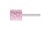 Pferd 34186 W220 Vitrified Mounted Point | 1/4" Shank | Aluminum Oxide 30 Grit | Steel | 1" Point Diameter | Box of 10
