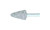 Pferd 31042 A5 Vitrified Mounted Point | 1/4" Shank | Silicon Carbide 30 Grit | Cast Edge | 3/4" Point Diameter | Box of 10