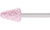 Pferd 30007 A5 Vitrified Mounted Point | 1/4" Shank | Ceramic Oxide 60 Grit | Tough | 3/4" Point Diameter | Box of 10