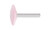 Pferd 31234 A37 Vitrified Mounted Point | 1/4" Shank | Aluminum Oxide 60 Grit | Steel Edge | 1-1/4" Point Diameter | Box of 5
