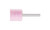 Pferd 34187 W220 Vitrified Mounted Point | 1/4" Shank | Aluminum Oxide 30 Grit | Steel Edge | 1" Point Diameter | Box of 10