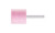 Pferd 34463 W238 Vitrified Mounted Point | 1/4" Shank | Aluminum Oxide 60 Grit | Steel Edge | 1-1/2" Point Diameter | Box of 5