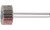 Pferd 45162 3/4" x 3/8" Mounted Flap Wheel | 1/4" Shank | 38,100 Max. RPM | Aluminum Oxide 120 Grit | Box of 10