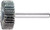 Pferd 45416 1" x 1/2" Mounted Flap Wheel | 1/4" Shank | Silicon Carbide 80 Grit 80 Grit | Box of 10