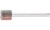Pferd 45075 3/8" x 3/8" Mini Mounted Flap Wheel | 1/8" Shank | 75,000 Max. RPM | Aluminum Oxide 240 Grit | Box of 10