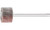 Pferd 45092 5/8" x 3/8" Mini Mounted Flap Wheel | 1/8" Shank | 50,000 Max. RPM | Aluminum Oxide 80 Grit | Box of 10