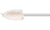 Pferd 48571 3/8" x 3/4" Polishing Felt Point | Conical Pointed Shape | 47,500 Max. RPM | 1/8" Shank Diameter | 1-5/8" Shank Length | Medium Grade | Sold by Box of 10