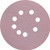 United Abrasive 37807 Premium PSA Paper Disc Roll | 4S Premium Stearated Aluminum Oxide | 5" Diameter | 280 Grit | Sold by Box of 400