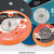 Dynabrade 56098 Non-Vacuum Disc Pad | 3-1/2" Pad Size | 5/8" Thickness | Vinyl-Face | Medium Density