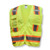Radians SV6GM Type R Class 2 Two Tone Surveyor Solid/Mesh Safety Vest | Hi-Vis Green | Medium Size | Each