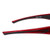 Crossfire 23233 RPG Premium Safety Glasses | Shiny Black/Pearl Red Frame | Silver Mirror Lens | Box of 12