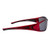 Crossfire 23233 RPG Premium Safety Glasses | Shiny Black/Pearl Red Frame | Silver Mirror Lens | Box of 12