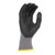 Radians RWG12XL 3/4 Foam Dipped Dotted Nitrile Gloves | Elastic Cuff | Gray | X-Large Size | Case of 10 Boxes of 12 Pairs in Each Box