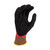 Radians RWG756L TEKTYE A4 Cut Protective Work Gloves | Reinforced Thumb | Black/Red | Large Size | Box of 12 Pairs