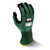 Radians RWG538S AXIS A2 Cut Protection Work Gloves | Foam Nitrile Dotted Palm | Green | Small Size | Case of 10 Packs of 12 Pairs in Each Pack