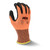 Radians RWG557S AXIS A4 Cut Protection Work Gloves | Black Polyurethane Palm | Hi-Vis Orange | Small Size | Case of 10 Boxes of 12 Pairs in Each Box