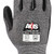 Radians RWG560S AXIS A4 Cut Protection Work Gloves | Black Polyurethane Palm | Gray | Small Size | Case of 10 Boxes of 12 Pairs in Each Box