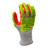 Radians RWG603S A5 Cut Protection Work Gloves | Sandy Foam Nitrile Palm | Hi-Vis Red/Gray | Small Size | Case of 6 Boxes of 12 Pairs in Each Box