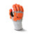 Radians RWG603RS A5 Cut Protection Work Gloves | Sandy Foam Nitrile Palm | Gray/Red/Orange | Small Size | Case of 6 Boxes of 12 Pairs in Each Box