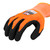 Radians RWG559XS AXIS A7 Cut Protection Work Gloves | Black Sandy Nitrile Palm | Hi-Vis Orange | X-Small Size | Case of 10 Boxes of 12 Pairs in Each Box