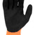 Radians RWG559XS AXIS A7 Cut Protection Work Gloves | Black Sandy Nitrile Palm | Hi-Vis Orange | X-Small Size | Case of 10 Boxes of 12 Pairs in Each Box