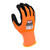 Radians RWG559XS AXIS A7 Cut Protection Work Gloves | Black Sandy Nitrile Palm | Hi-Vis Orange | X-Small Size | Case of 10 Boxes of 12 Pairs in Each Box