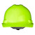 Radians GHR4-GREEN-HV Granite Cap Style Hard Hat | 4 Point Crown Strap Ratchet Suspension | Pillowed Brow Pad | Hi-Vis Green | Each