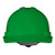 Radians GHR6-GREEN Granite Cap Style Hard Hat | 6 Point Crown Strap Ratchet Suspension | Pillowed Brow Pad | Green | Each