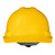 Radians GHR6-YELLOW Granite Cap Style Hard Hat | 6 Point Crown Strap Ratchet Suspension | Pillowed Brow Pad | Yellow | Each