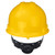 Radians GHR6-YELLOW Granite Cap Style Hard Hat | 6 Point Crown Strap Ratchet Suspension | Pillowed Brow Pad | Yellow | Each