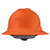Radians QHR6-ORANGE Quartz Full Brim Hard Hat | 6 Point Crown Strap Ratchet Suspension | Pillowed Brow Pad | Orange | Case of 10 Units
